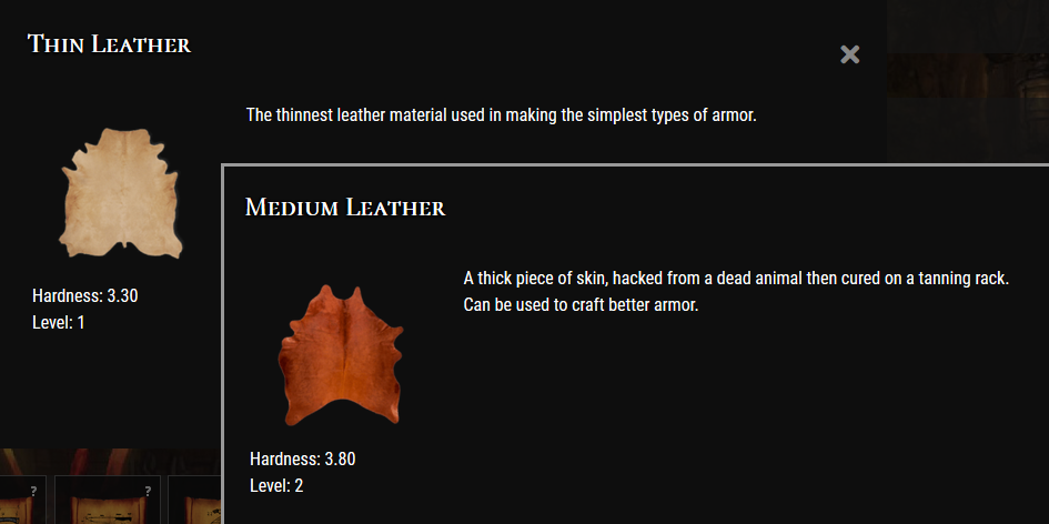 leather materials